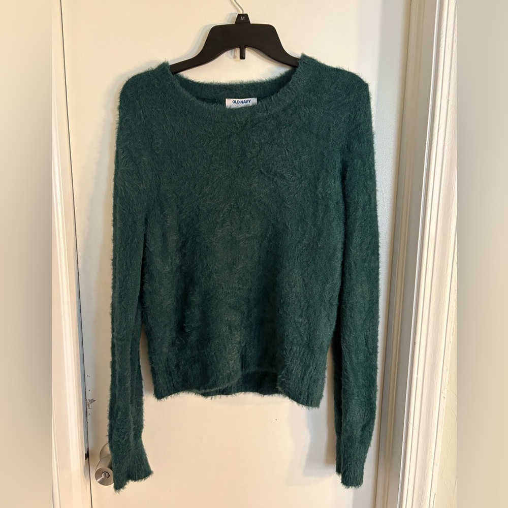 Old Navy Fuzzy Green Sweater